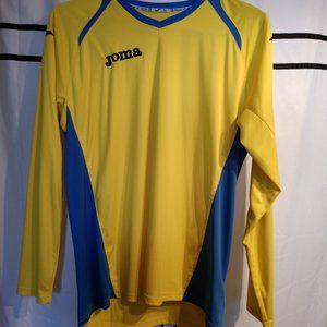 Joma L/S Soccer Jersey with V-Neck Collar (XL)